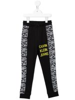 Calvin Klein Kids pantalon de jogging à logo imprimé - Noir