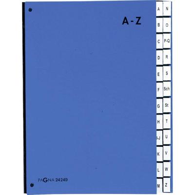 PAGNA Lessenaarordner 24249-02 24249-02 Hardkarton Blauw DIN A4 Aantal vakken: 24 A-Z