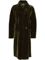 Vivienne Westwood Pre-Owned manteau en velours à boutonnière croisée (2015-2016) - Vert