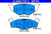 Remmenset, remschijf ATE, Remschijftype: Geventileerd: , Inbouwplaats: Vooras, u.a. für VW, Seat - thumbnail