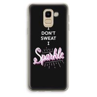 Sparkle quote: Samsung Galaxy J6 (2018) Transparant Hoesje