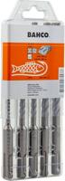 Bahco sds+ borensets | 4-snijkanten | voor gewapend beton | 5-delig | 4651-set-5