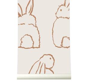 Behang Bunnies Rol rise