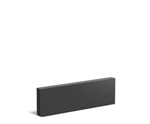 Aluminium muur 200x15x60cm.