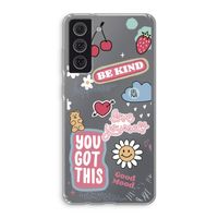 Positivity: Samsung Galaxy S21 FE Transparant Hoesje