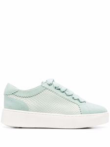 Geox baskets Skyely à effet peau de serpent - Bleu