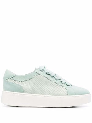 Geox baskets Skyely à effet peau de serpent - Bleu