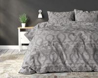 Sleeptime - Fuji Dekbedovertrek Katoen - Antraciet - 140 x 220 - thumbnail