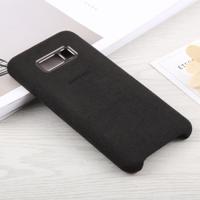 Suède beschermende terug PC Case Cover voor Galaxy S8 PLUS / G9550(Black)