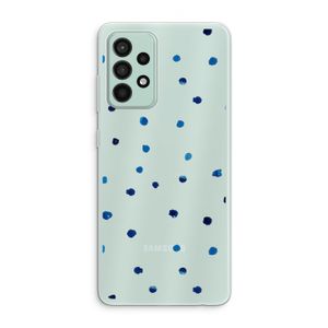Blauwe stippen: Samsung Galaxy A52s 5G Transparant Hoesje