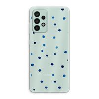 Blauwe stippen: Samsung Galaxy A52s 5G Transparant Hoesje Blauwe stippen: Samsung Galaxy A52s 5G Transparant Hoesje