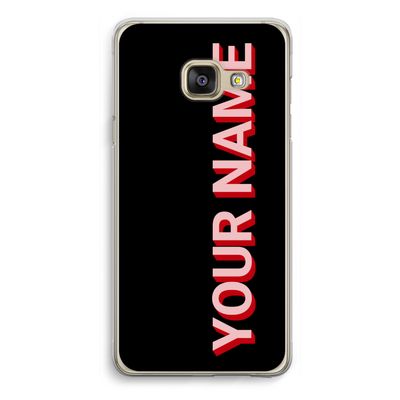 Namecase: Samsung Galaxy A3 (2016) Transparant Hoesje