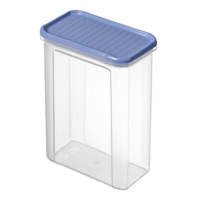 Rotho Domino Bewaardoos 1.5L Horizon Blauw/Transparant