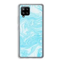 Waterverf blauw: Samsung Galaxy A42 5G Transparant Hoesje