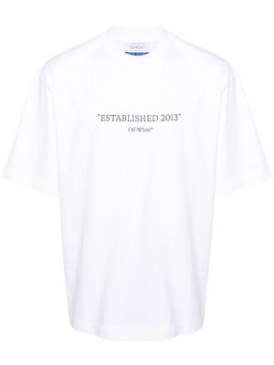 Off-White t-shirt Established 2013 - Blanc