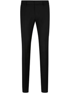 BOSS pantalon en laine à coupe droite - Noir