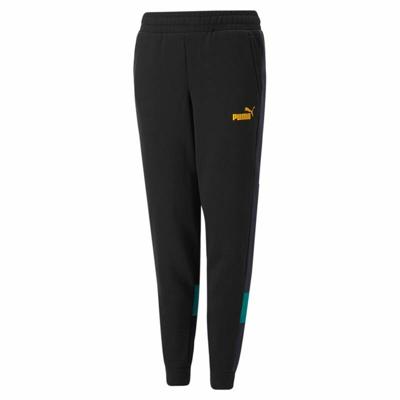 Kindertrainingspak Broek Puma Essentials+ Colorblock Zwart Kinderen - Maat: 15-16 Jaar