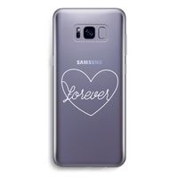 Forever heart pastel: Samsung Galaxy S8 Plus Transparant Hoesje