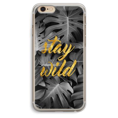 Stay wild: iPhone 6 Plus / 6S Plus Transparant Hoesje