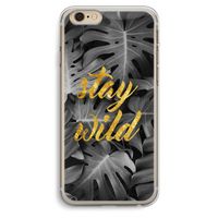 Stay wild: iPhone 6 Plus / 6S Plus Transparant Hoesje