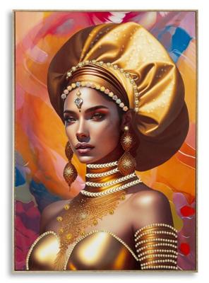 SCHILDERIJ MET LIJST SAMIRA -B- CM 72X4,5X102