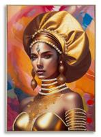 SCHILDERIJ MET LIJST SAMIRA -B- CM 72X4,5X102