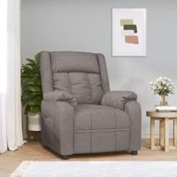 Fauteuil verstelbaar stof taupe