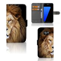 Samsung Galaxy S7 Edge | Telefoonhoesje | Met pasjeshouder | Leeuw