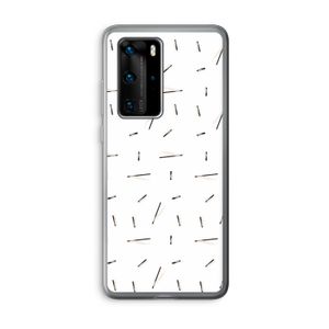 Hipster stripes: Huawei P40 Pro Transparant Hoesje