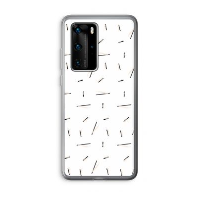 Hipster stripes: Huawei P40 Pro Transparant Hoesje
