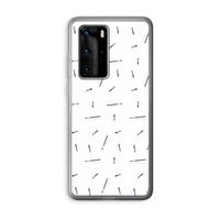 Hipster stripes: Huawei P40 Pro Transparant Hoesje