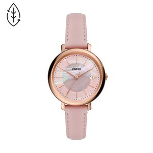 Horlogeband Fossil ES5092 Leder Roze 14mm