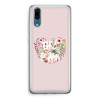 GRL PWR Flower: Huawei P20 Transparant Hoesje