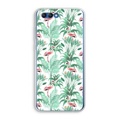 Flamingo bladeren: Honor 10 Transparant Hoesje