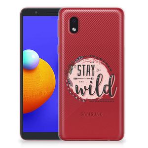 Samsung Galaxy A01 Core Telefoonhoesje met Naam Boho Stay Wild