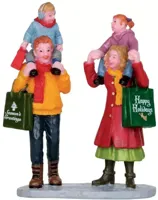 Lemax family christmas shopping kerstdorp figuur type 3 Vail Village 2012