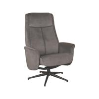 LABEL51 Fauteuil Bergen - Antraciet - Cosmo - Excl. Hocker