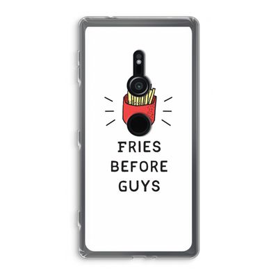 Fries before guys: Sony Xperia XZ2 Transparant Hoesje