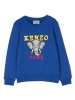 Kenzo Kids sweat Jungle Game Elephant - Bleu