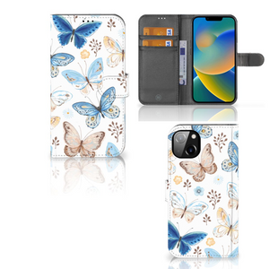 Telefoonhoesje met Pasjes voor iPhone 14 Plus Vlinder