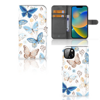 Telefoonhoesje met Pasjes voor iPhone 14 Plus Vlinder - thumbnail