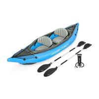 Opblaasbare kajak - BESTWAY - Cove Champion X2 Hydro-Force - 331x88cm - 2 plaatsen - 180kg max - 2 peddels, 2 afneembare vinnen +