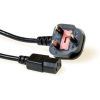 ACT Netsnoer UK connector - C13 zwart 2,5 m - thumbnail