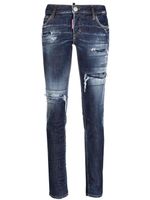 DSQUARED2 jean skinny à effet usé - Bleu - thumbnail