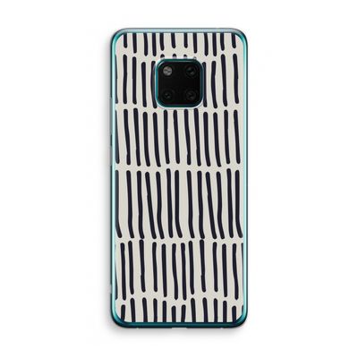 Moroccan stripes: Huawei Mate 20 Pro Transparant Hoesje