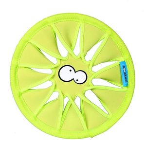 Coockoo twisty frisbee waterspeeltje hondenspeelgoed geel
