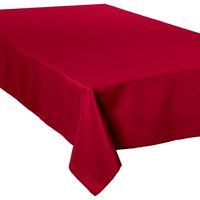 Tafelkleed rechthoekig 300 x 150 cm rood polyester - thumbnail