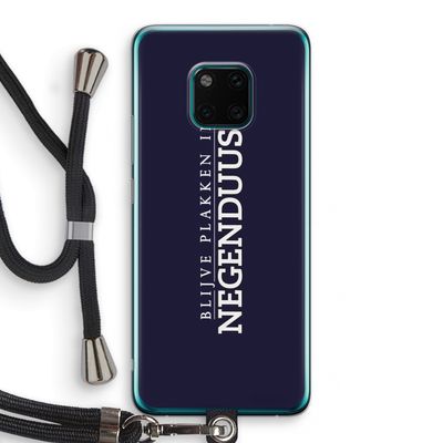 Blijve plakken in Negenduust: Huawei Mate 20 Pro Transparant Hoesje met koord