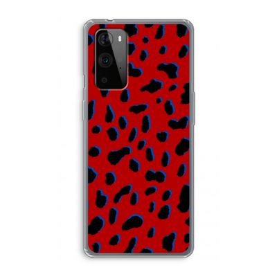 Red Leopard: OnePlus 9 Pro Transparant Hoesje