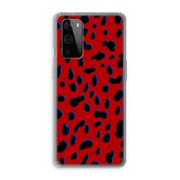 Red Leopard: OnePlus 9 Pro Transparant Hoesje